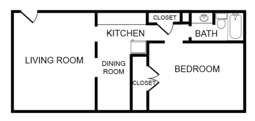 One Bedroom Unit Lynnewood One Bedroom Corner Unit